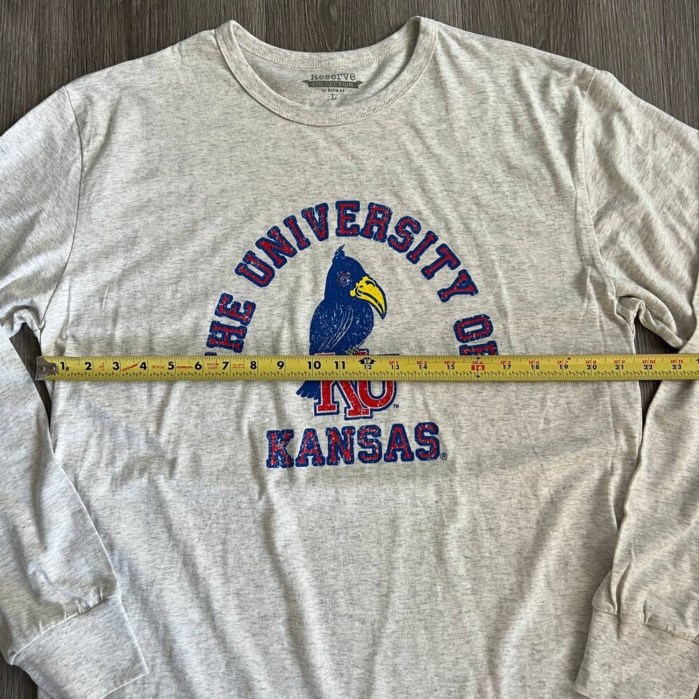 The University of Kansas Long Sleeved T-Shirt Size L - Picture 5 of 6
